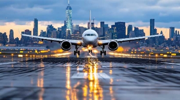 Commercial Jet on Tarmac